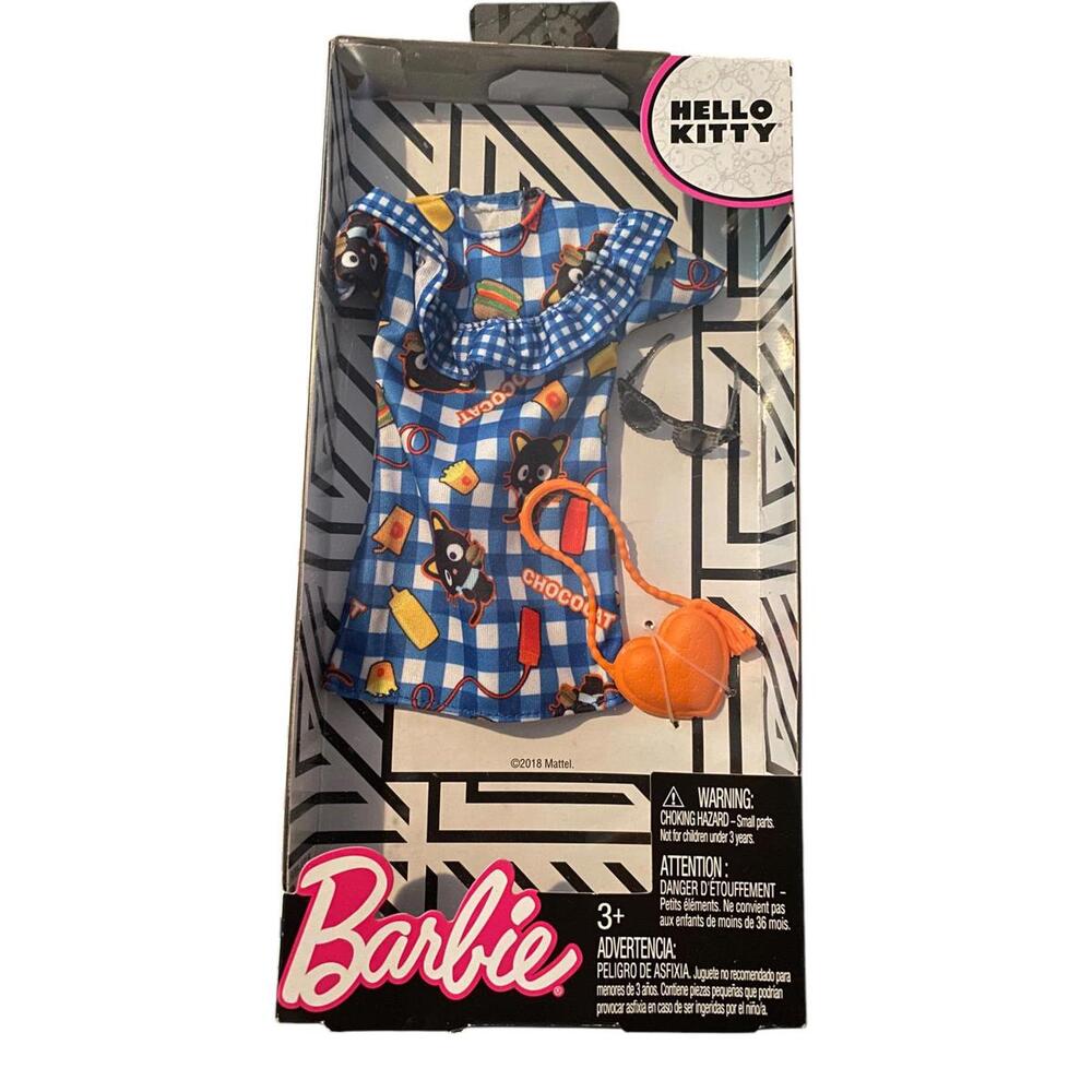 Barbie Hello Kitty Dress Set Sunglasses Purse Heart